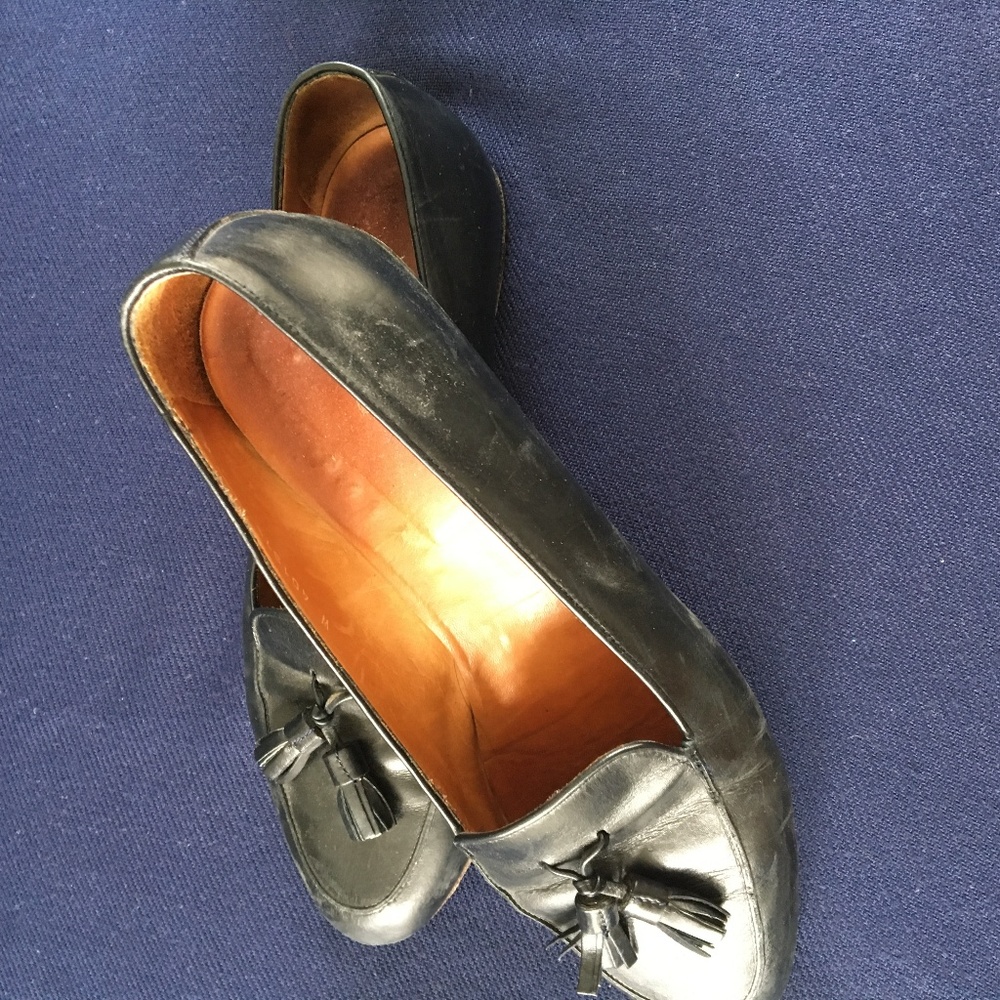 Ralph Lauren Navy Tassel Loafers